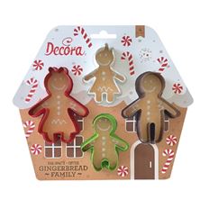 Picture of GINGERBREAD FAMILY COOKIE CUTTERS SET OF 4